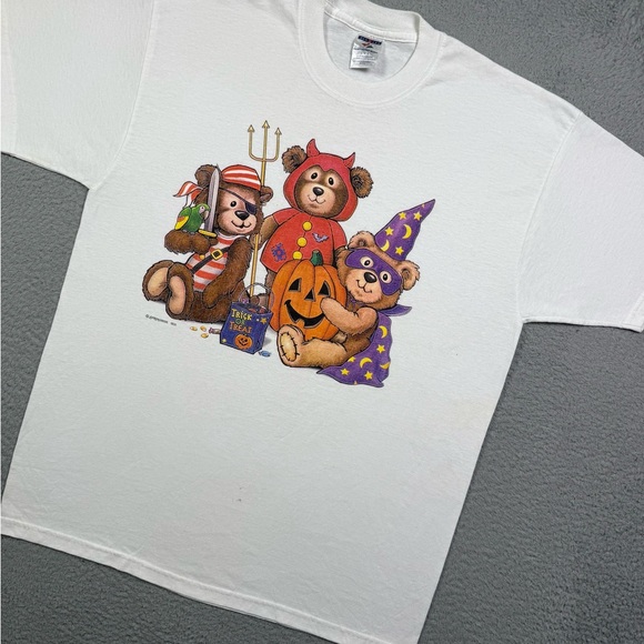American Vintage Tops - Vintage y2k Halloween teddy bear T-shirt